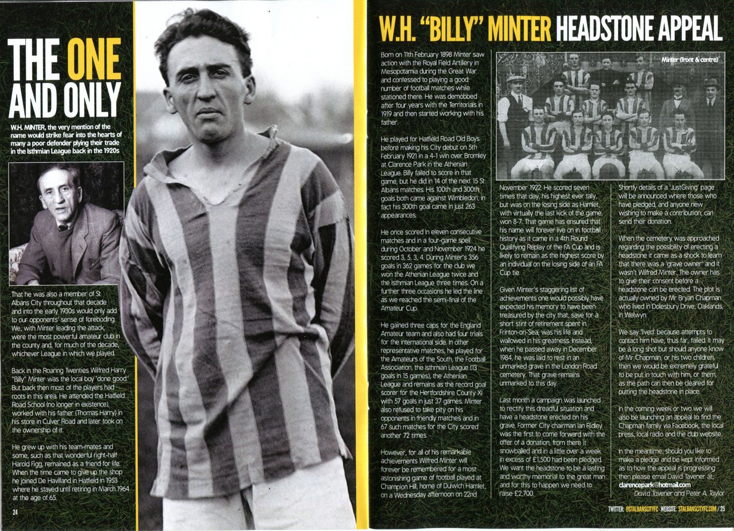 Wilfred Harry (Billy) Minter 1898 - 1984